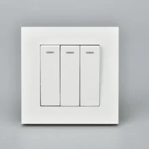 3 gang 1 way with neon BASIC WHITE