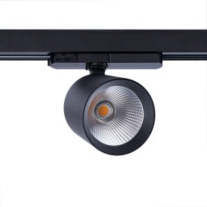 CCT LED 3-phase track spotlight - 40W - CRI 90 - Black