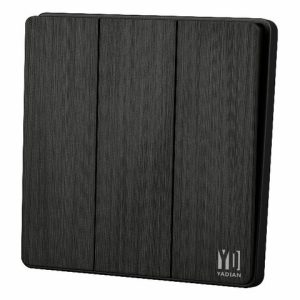 3 gang 1 way with neon Piano black