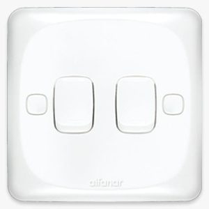 MIRA 10A switch 2 gang 1 way