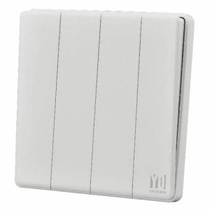 PIANO 4 gang 1 way switch